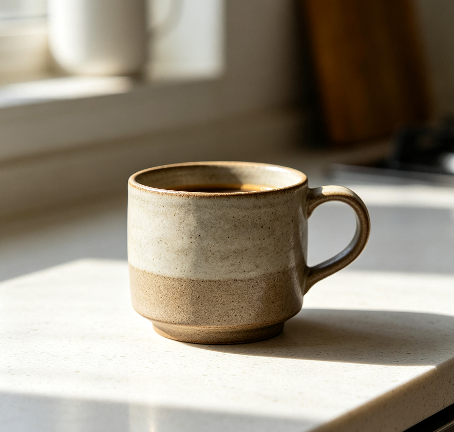 Modern Stoneware Coffee Mug for Daily Use